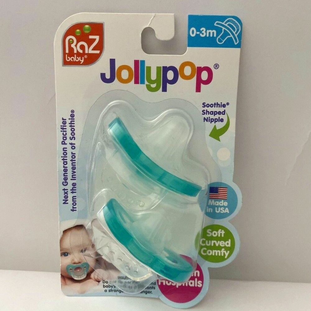Raz Baby Jollypop Pack of 2 Pacifiers 0-3m